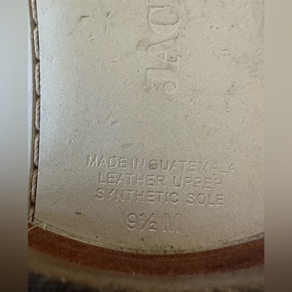 Jack Rogers metallic leather flats sandals women size 9.5 - Picture 3 of 4